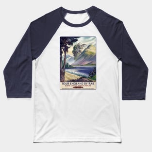 Cthulhu Railway Travel Poster Baseball T-Shirt